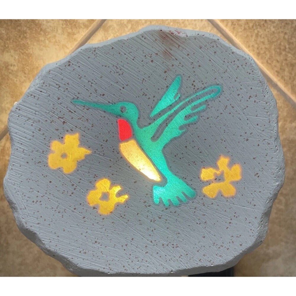 Ceramic Ruby Throated Hummingbird Flower Night Light Cover Spot Light Designs
